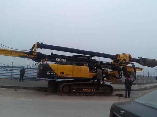 Well Rotary Piling Rig KR125ES Depth 20 Optional Tools Engine Power 124kW/2050rpm