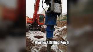 Γεωτρύπανο Tysim Hydraulic Earth Auger 500mm Πηλός σχιστόλιθος