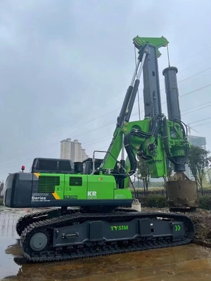 KR250CS υδραυλικός περιστροφικός συσσωρεύοντας εξοπλισμός κατασκευής οδηγών εγκαταστάσεων γεώτρησης που τρυπά με τρυπάνι καλά