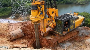 Μέγιστη ροπή 125kN.m τρυπώντας με τρυπάνι διάμετρος 1300mm βάθος 37m/45m διάτρυσης περιστροφική εγκατάσταση γεώτρησης διατρήσεων TYSIM KR125A
