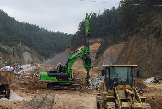 βάθος και διάμετρος 1200mm 20m υδραυλικός οδηγός σωρών του ISO