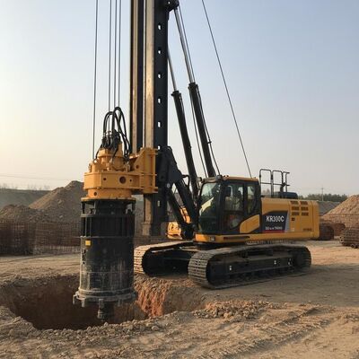 KR300C Περιστροφική μηχανή πασσάλων με ροπή 320 kN.m για βάθος διάτρησης 54m και διάμετρο 2500mm